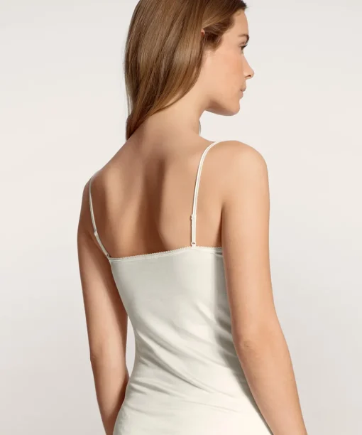 Calida Undertøj<911 ALABASTER CRÈME - Sensual Secrets Spaghetti Top