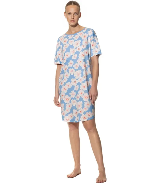 Mey Natkjoler/ Underkjoler/ Chemiser<544 ANGEL BLUE - Caja Short-Sleeved Sleepshirt