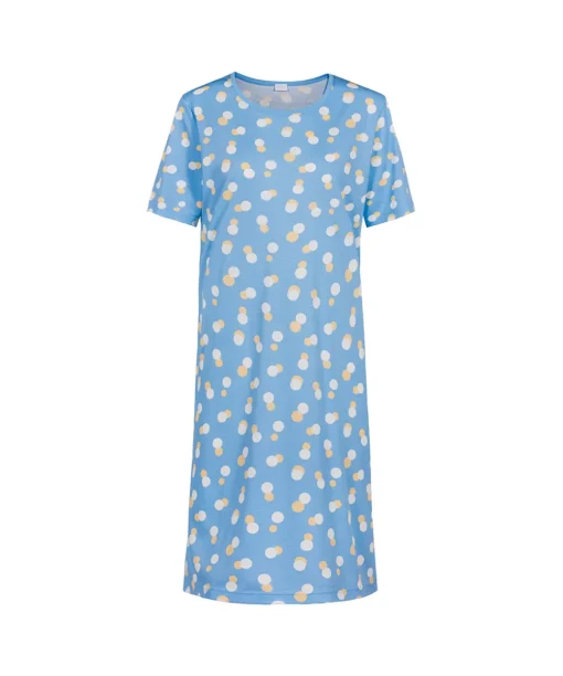Mey Natkjoler/ Underkjoler/ Chemiser<544 ANGEL BLUE - Ladies Sleepshirt Short Sleeve