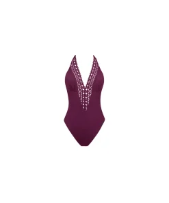 Lise Charmel Badedragter<6149 AP/AJOURAGE PRUNE - Ajourage Co Nageur Seduction