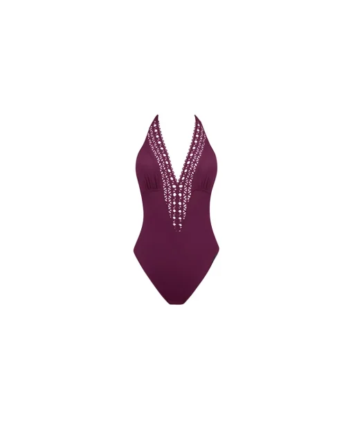 Lise Charmel Badedragter<6149 AP/AJOURAGE PRUNE - Ajourage Co Nageur Seduction