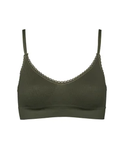 Missya Undertøj|Bh'er<392 ARMY GREEN - Lucia Bh Trekant/top