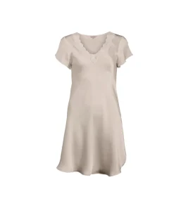 Lady Avenue Natkjoler/ Underkjoler/ Chemiser<104 BAILEY - LA - Silk Woven Slip W/Lace
