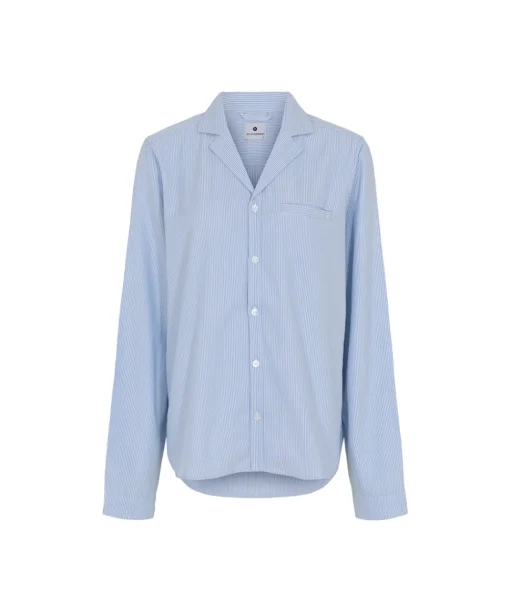 JBS of Denmark Top/ Loungeshirt/ Pyjamas<2201 BLÅ - Bambus LS Shirt