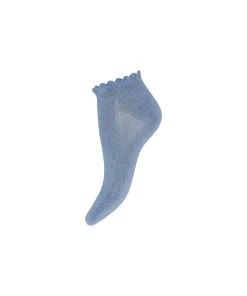 Decoy Ankelstrømper/ Sokker<9119 BLÅ - Sock Glitter Ankel Sock