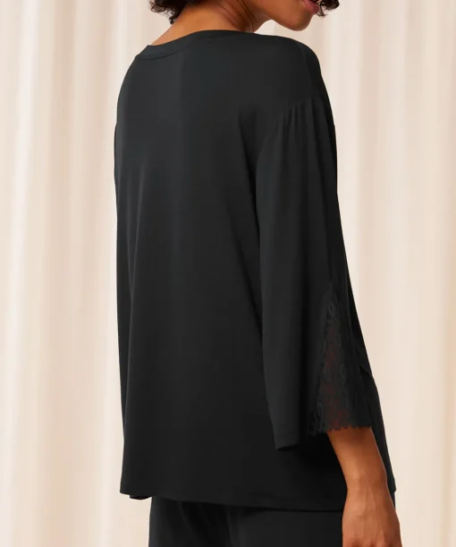 Triumph Top/ Loungeshirt/ Pyjamas<0004 BLACK - Aura Spotlight Top