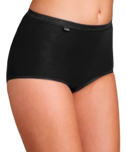 Sloggi Trusser<0004 BLACK - Basic+ Maxi