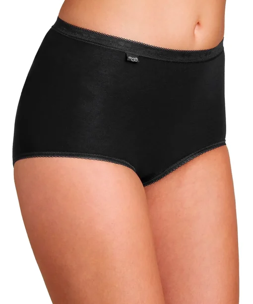 Sloggi Trusser<0004 BLACK - Basic+ Maxi