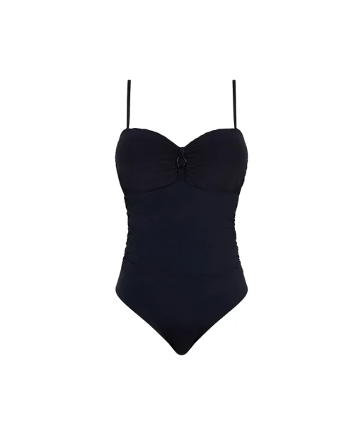Femilet Badedragter<011 BLACK - Bonaire Bandeau T-shirt Swimsui Straps