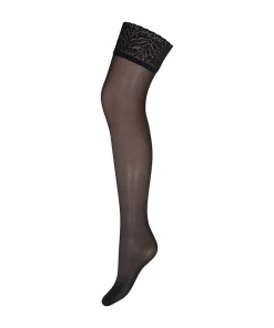 Decoy Selvsiddende/ Overknee<1100 BLACK - Stay-Up 20 den