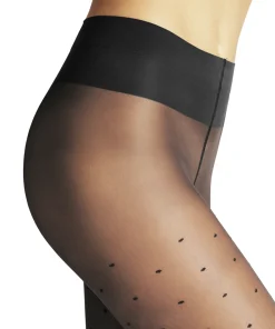 Falke Strømpebukser/ Leggings<3009 BLACK - Dot Vitalize 20 TI Tights