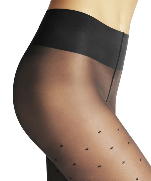 Falke Strømpebukser/ Leggings<3009 BLACK - Dot Vitalize 20 TI Tights