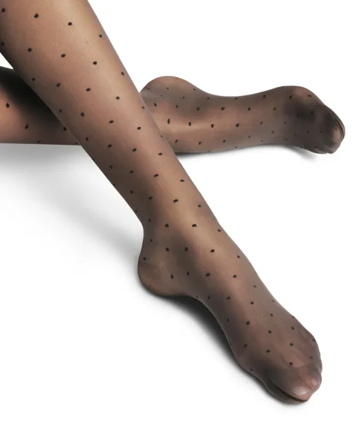 Falke Strømpebukser/ Leggings<3009 BLACK - Dot Vitalize 20 TI Tights