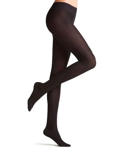 Falke Strømpebukser/ Leggings<3000 BLACK - Family Rib TI Tights