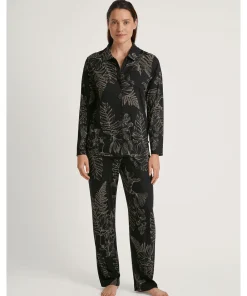 Calida Top/ Loungeshirt/ Pyjamas<992 BLACK - Favourites Seduction Shirt Long-Sleeve