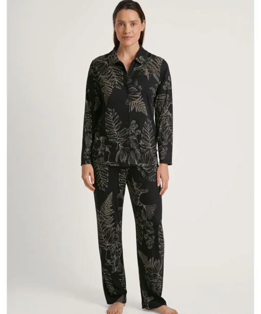 Calida Top/ Loungeshirt/ Pyjamas<992 BLACK - Favourites Seduction Shirt Long-Sleeve