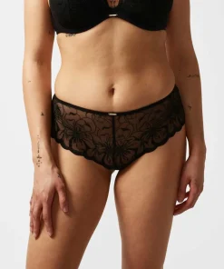 Chantelle Trusser<011 BLACK - Fleurs Revealing Shorty