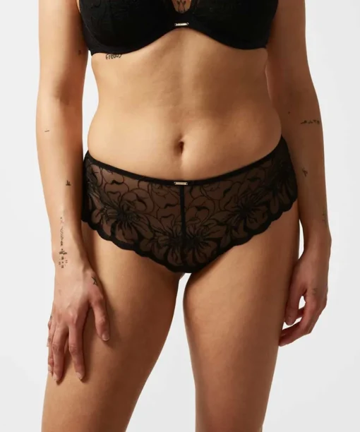 Chantelle Trusser<011 BLACK - Fleurs Revealing Shorty