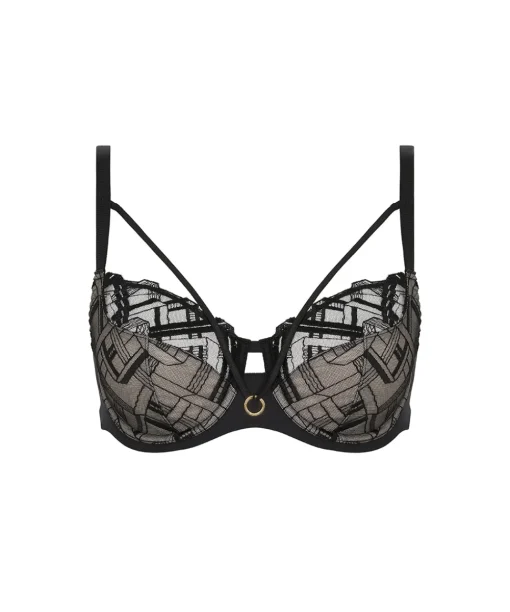 Chantelle Bh'er<011 BLACK - Graphic Support Very Covering Underwired Bra