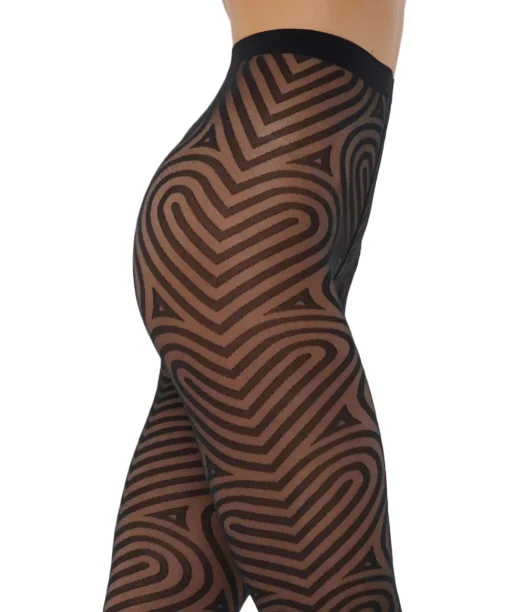 Wolford Strømpebukser/ Leggings<7005 BLACK - Heart Tights