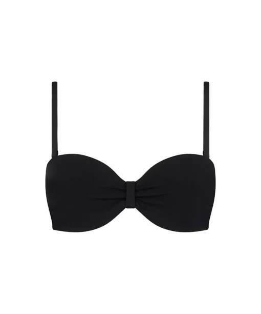 Chantelle Bikinier<011 BLACK - Icon Bandeau T-s Bra Rem. Straps