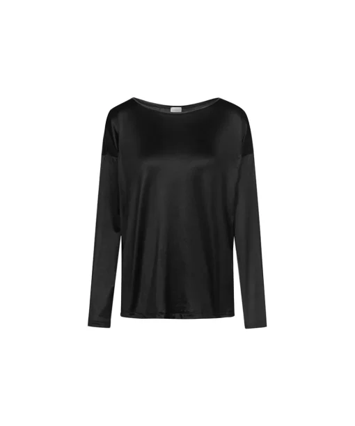 Mey Top/ Loungeshirt/ Pyjamas<3 BLACK - Lovestory T-Shirt Long Sleeve