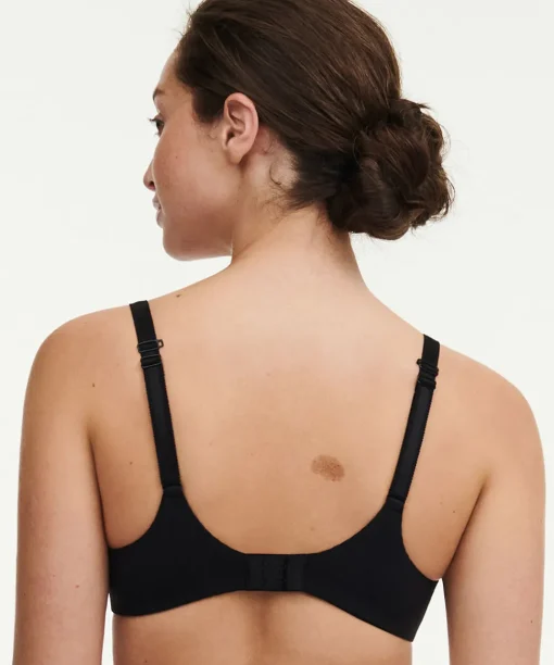 Chantelle Bh'er<011 BLACK - Norah Chic Plunge T-shirt Bra