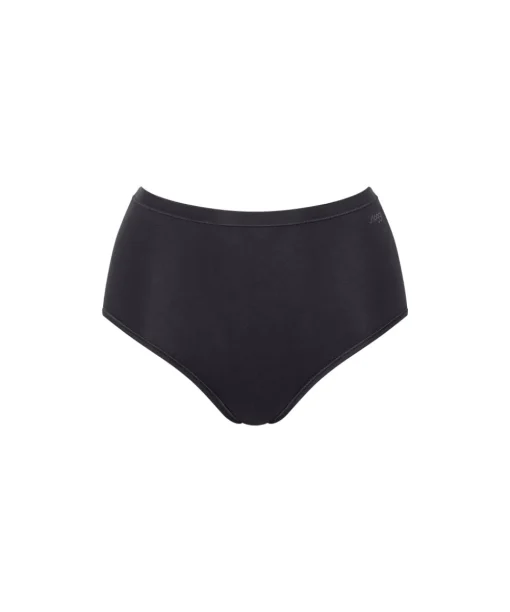 Sloggi Trusser<0004 BLACK - GO Daily Cotton Highwaist 3P