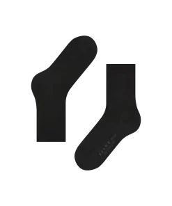 Falke Ankelstrømper/ Sokker<3009 BLACK - Softmerino SO Socks