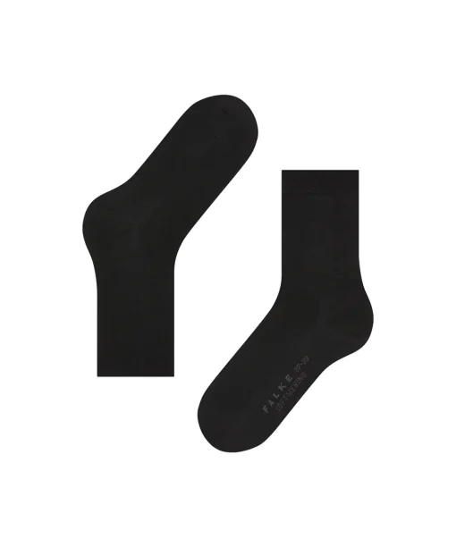 Falke Ankelstrømper/ Sokker<3009 BLACK - Softmerino SO Socks
