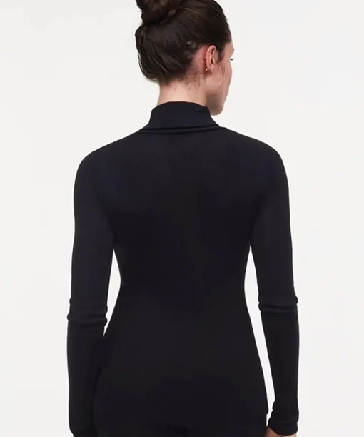 Chantelle Top/ Loungeshirt/ Pyjamas<011 BLACK - Thermo Comfort Turle Neck T-shirt