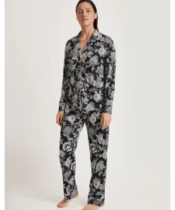 Calida Pyjamas/ Loungewear<807 BLACK PRINT - Moonlight Dreams Pyjamas