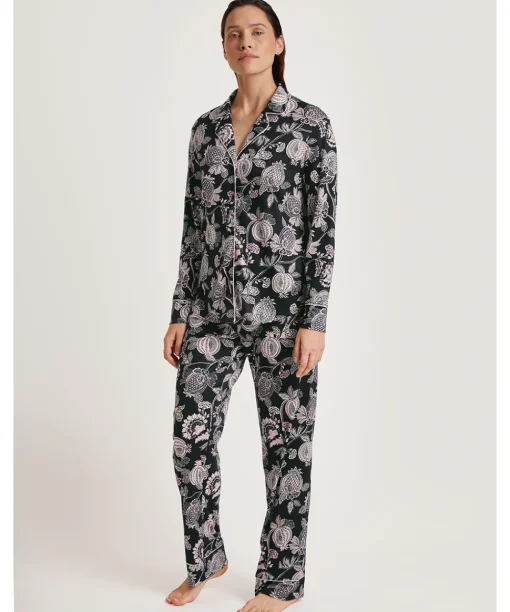 Calida Pyjamas/ Loungewear<807 BLACK PRINT - Moonlight Dreams Pyjamas