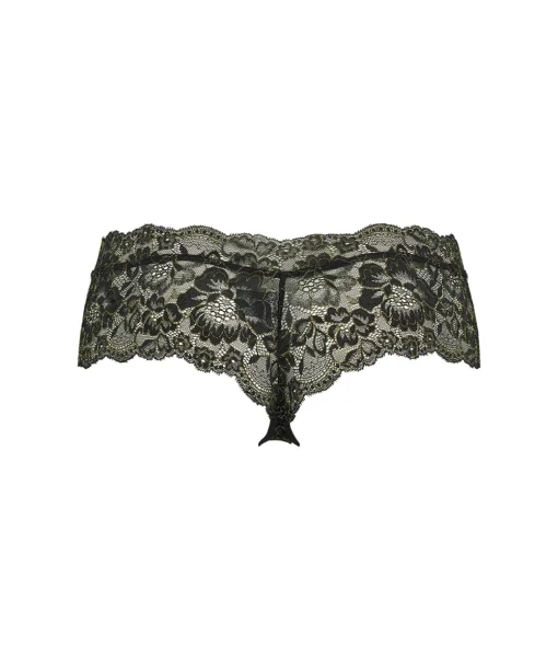 Missya Trusser<425 BLACK WITH GOLD LUREX - Nicole String Lurex