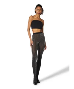Wolford Strømpebukser/ Leggings<7124 BLACK/SILVER - Stardust Strømpebukser/Leggings