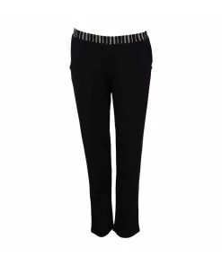 Lady Avenue Top/ Loungeshirt/ Pyjamas<1026 BLACK/WHITE - Bamboo Homewear Long Sleeve Pyjamas
