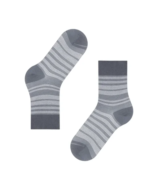 Falke Ankelstrømper/ Sokker<3715 BLUE SMOG - Sensitive Sunset Stripe Sock