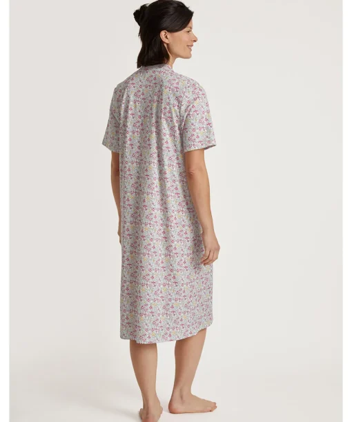 Calida Natskjorter/ Big Shirts|Natkjoler/ Underkjoler/ Chemiser<254 BLUSH FLOWER - Soft Cotton Nightdress
