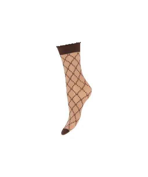 Hype The Detail Ankelstrømper/ Sokker<4350 BRUN - Socks Logo 25 D