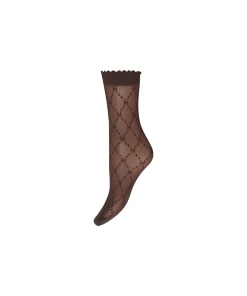 Hype The Detail Ankelstrømper/ Sokker<4353 BRUN - Logo 25 Denier Socks