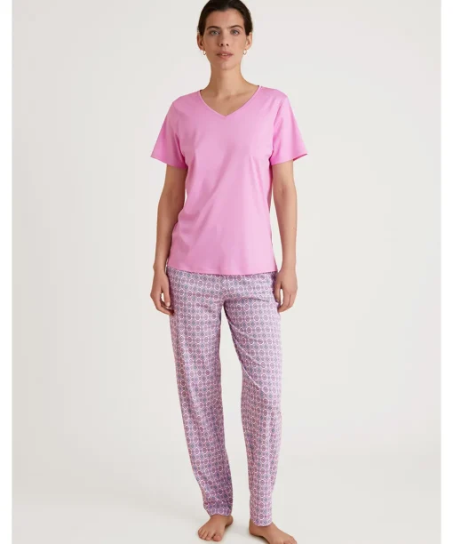Calida Shorts/ Loungepants<119 BUBBLE GUM PINK - Favourites Space Pants