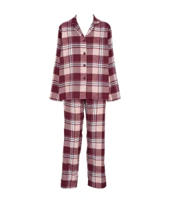 Missya Pyjamas/ Loungewear<243 BURGUNDY - Check Flannel Pyjamas