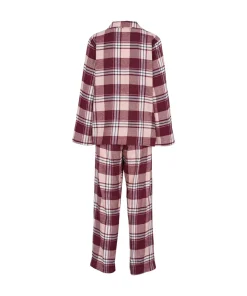 Missya Pyjamas/ Loungewear<243 BURGUNDY - Check Flannel Pyjamas