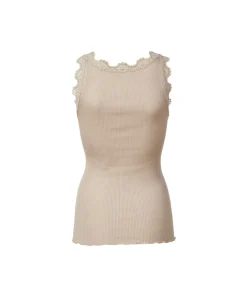 Rosemunde Undertøj<826 CACAO - Silk Silk top w/ lace