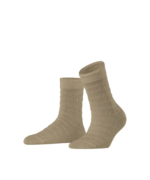 Falke Ankelstrømper/ Sokker<5058 CAMEL - Granny Square SO Socks