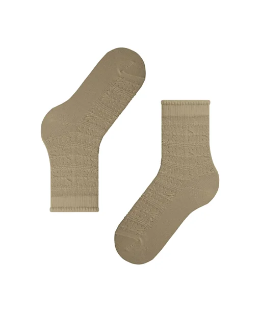 Falke Ankelstrømper/ Sokker<5058 CAMEL - Granny Square SO Socks