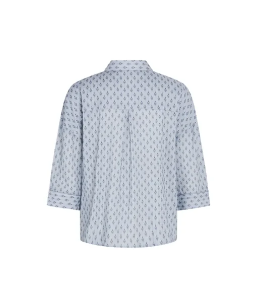 CCDK Copenhagen Top/ Loungeshirt/ Pyjamas<6072 CELESTIAN BLUE AOP - Sonja Shirt