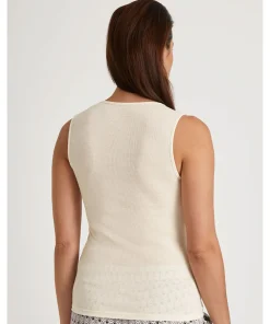 Calida Undertøj<904 CHARM CREAM - Silky Wool Glam Tank Top