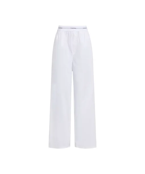Calvin Klein Shorts/ Loungepants<100 CLASSIC WHITE - Cotton Poplin Sleep Pants