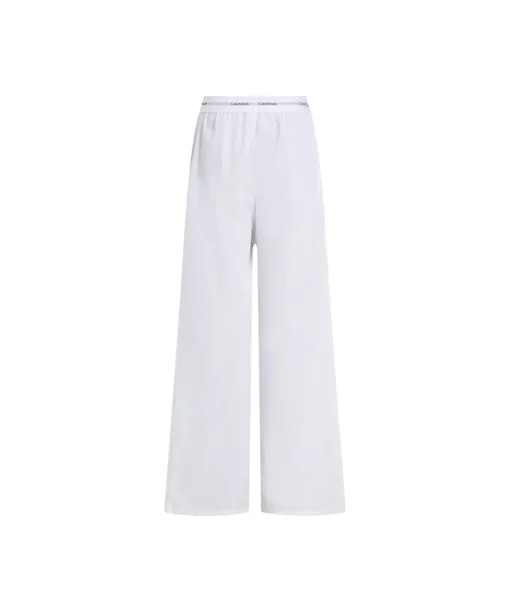 Calvin Klein Shorts/ Loungepants<100 CLASSIC WHITE - Cotton Poplin Sleep Pants